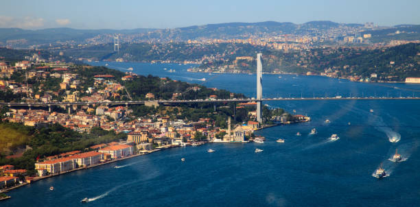 istock Istanbul bosphorus from the air 933474296