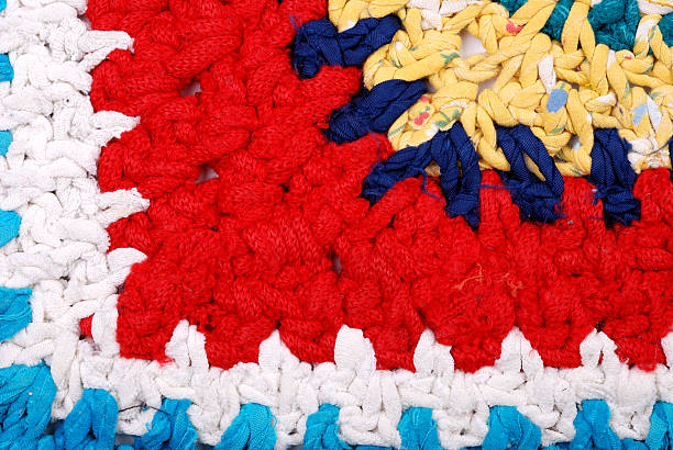 istock Closeup of knit texture background. 93347997