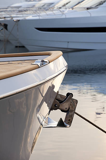 istock bow of a boat with yet 93348180