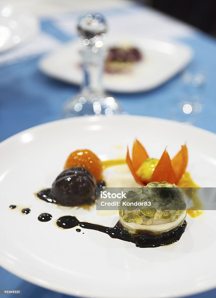 Köstliche Vorspeise im restaurant Tisch - Lizenzfrei Bild-Ambiente Stock-Foto