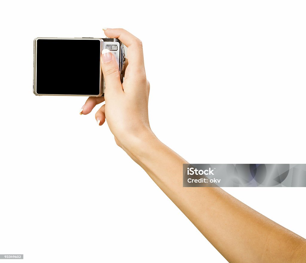 hand mit Foto Kamera - Lizenzfrei Bildkomposition und Technik Stock-Foto