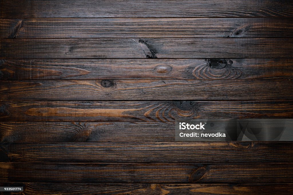 Dark wood background Wood texture top view Wood - Material Stock Photo