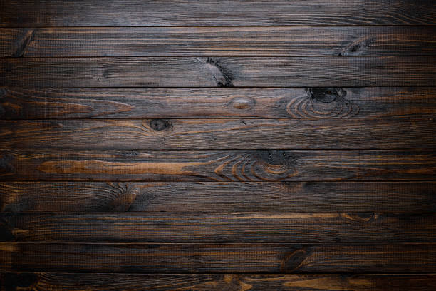 Dark wood background Wood texture top view table top view stock pictures, royalty-free photos & images