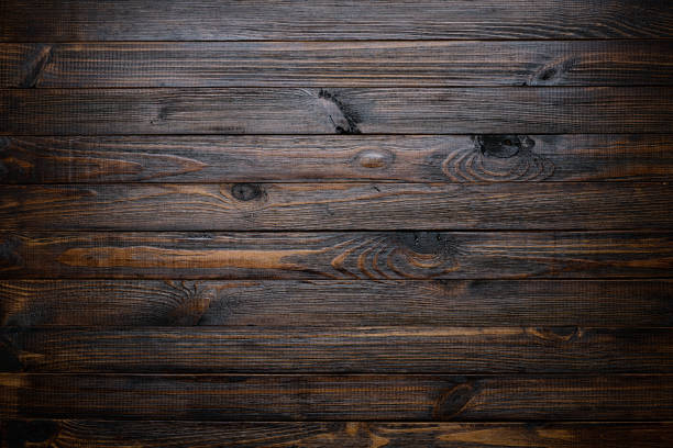 dark wood background - wood table old dirty imagens e fotografias de stock