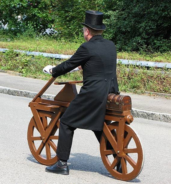 Historic wooden bike