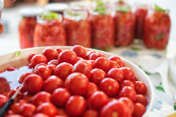 Really Italian handmade tomato sauce stock photo