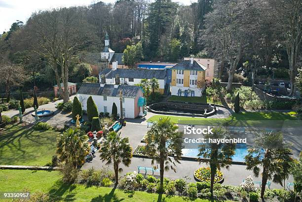 Portmeirion Village And Lanscaped Gardens Stock Photo - Download Image Now - Portmeirion, Architecture, Color Image