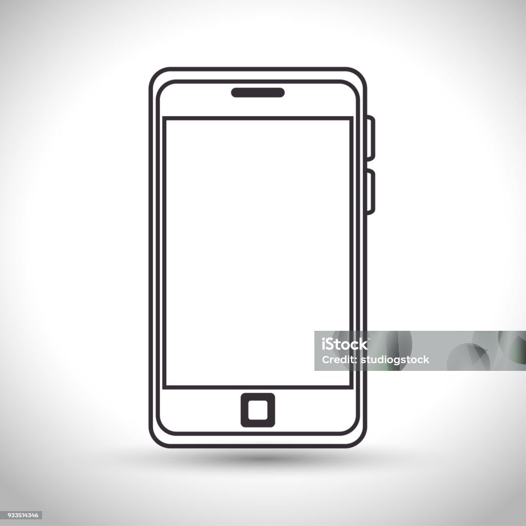 silhouette smartphone technology white background silhouette smartphone technology white background vector illustration eps 10 Adult stock vector