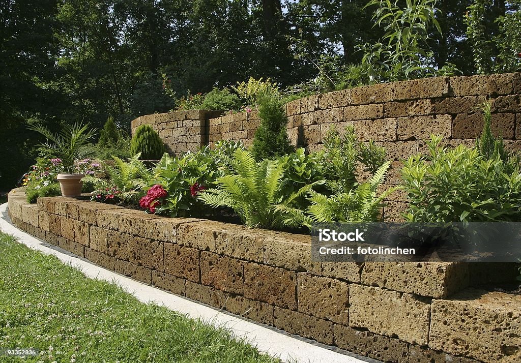 Gardendesign - Lizenzfrei Mauer Stock-Foto