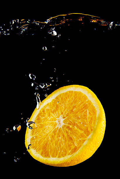 istock Fresh orange in the water 93353459