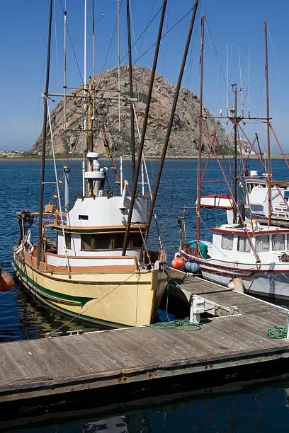 Photo of Morro Bay Rock, Harbor and fishing boats