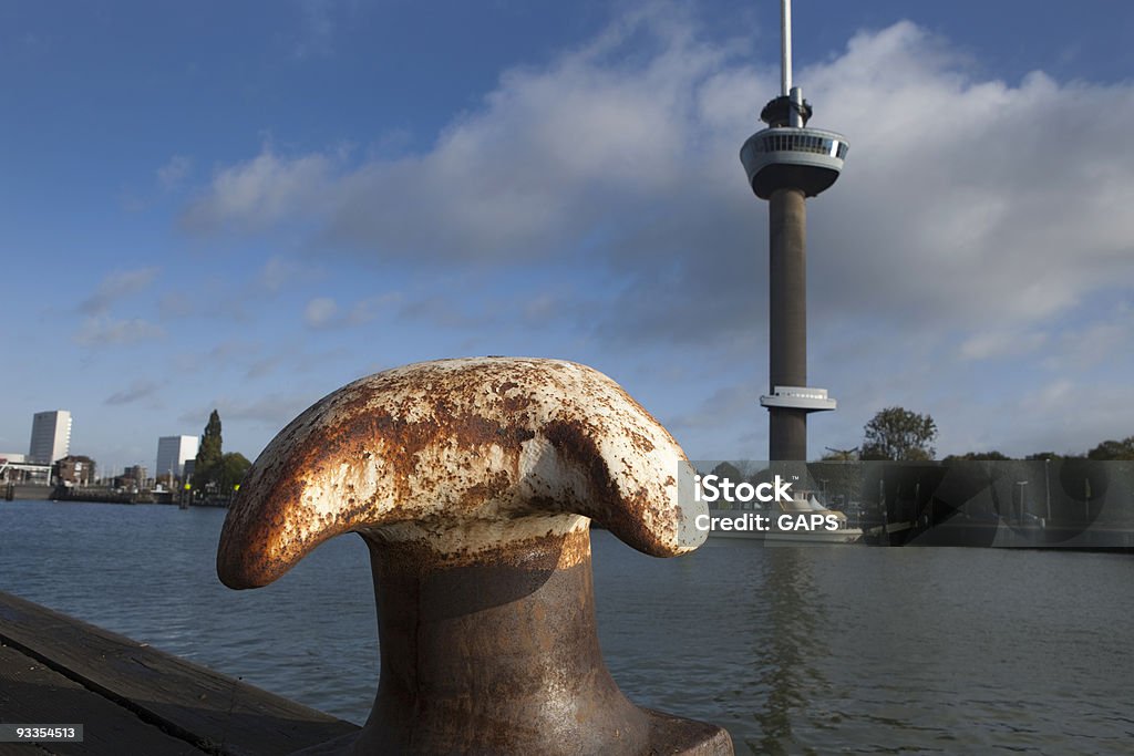 Pegão com Roterdão s Euromast no fundo - Royalty-free Ao Ar Livre Foto de stock