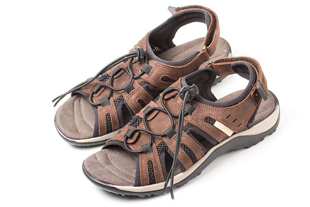 istock Pair of sport sandals isolated 93355006