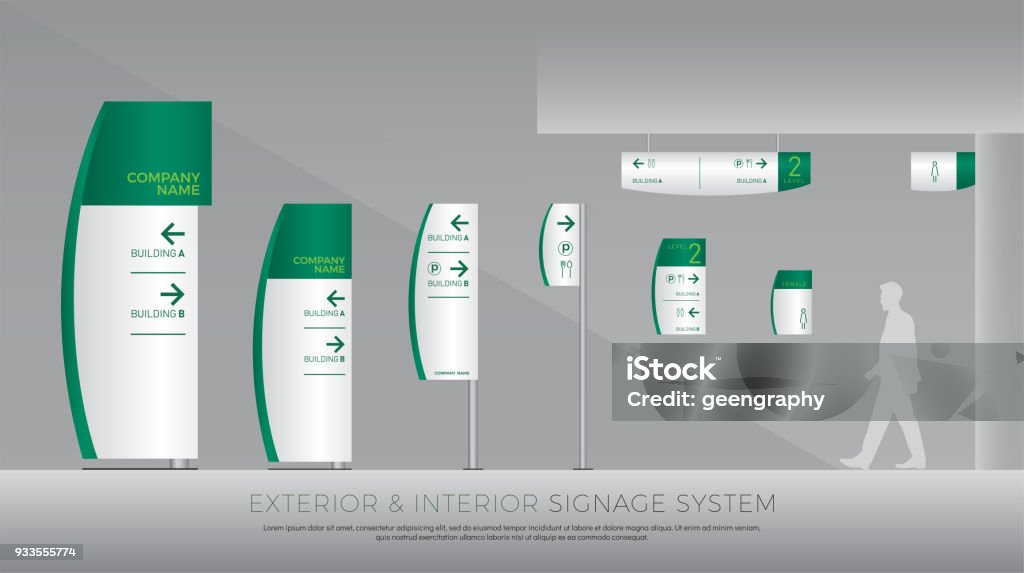 Position Signage Exterior And Interior Signage System Direction Pole Wall Mount And ...