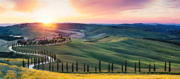 istock Tuscany Landscape With Winding Road 933555866