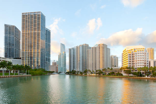 istock Downtown and Brickell Key in Miami 933580130