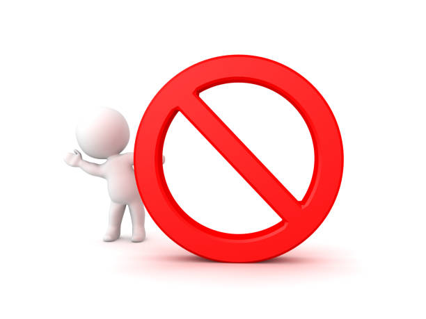 istock 3D Character waving from behind no symbol 933583102