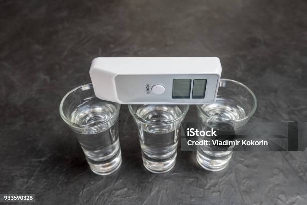 Device For Measuring The Degree Of Intoxication Stock Photo - Download Image Now - Alcohol - Drink, Analyzing, Authority