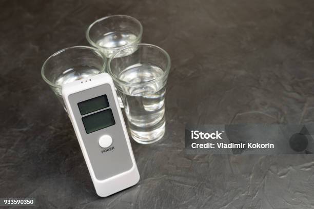 Device For Measuring The Degree Of Intoxication Stock Photo - Download Image Now - Alcohol - Drink, Analyzing, Authority