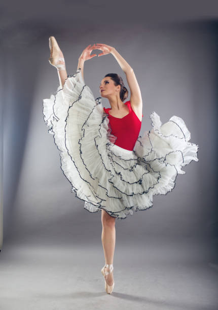 istock Beautiful woman ballet dancer in studio 933594394