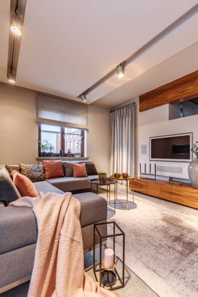 istock Cozy living room interior 933602426