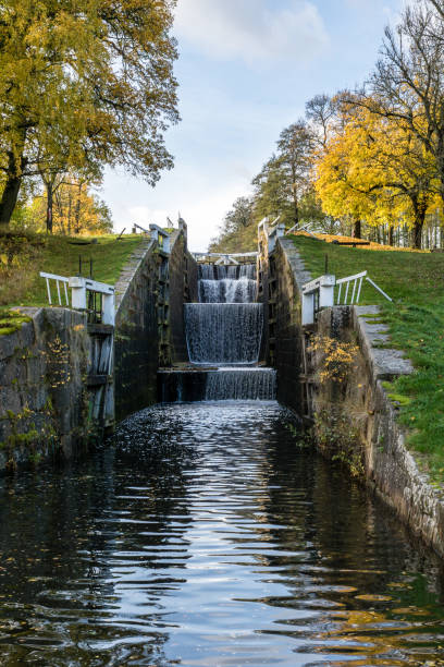 istock Triple lock gate canal in Sweden 933610736