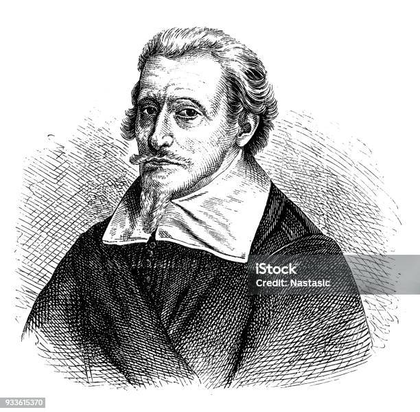 Heinrich Schutz German Composer Stock Illustration - Download Image Now - 18th Century, Adult, Adults Only