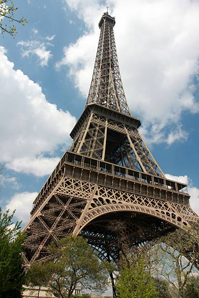 istock Wide-angle view of the Eiffel Tower 93362347