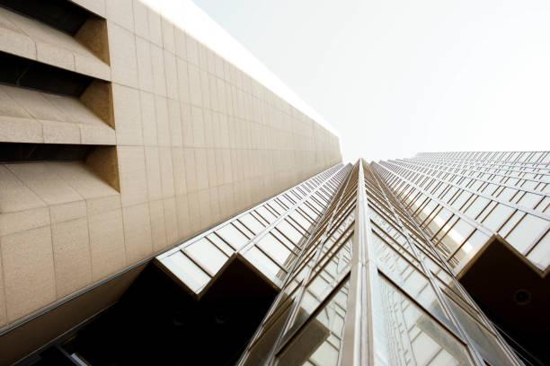 istock upward perspective view of modern architecture 933628756