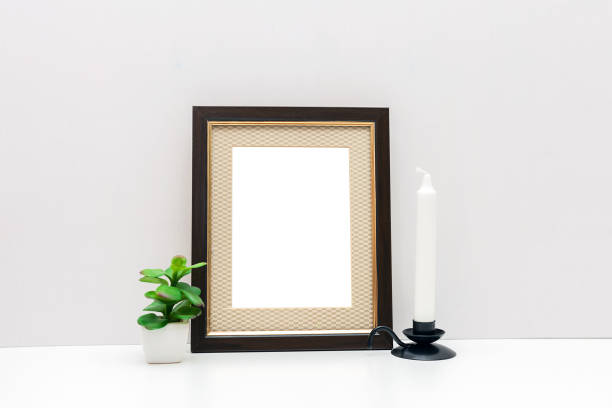 istock A dark wooden frame mockup 8x10 933629274
