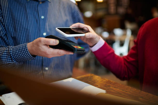 istock Contactless payment system with mobile phone 933637988