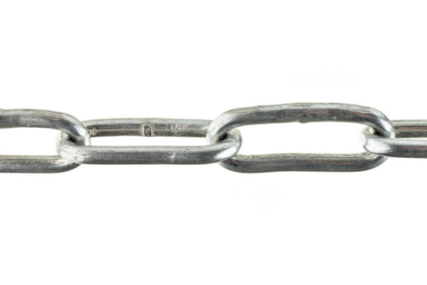 istock Details of a chain isolated on white background 933638610