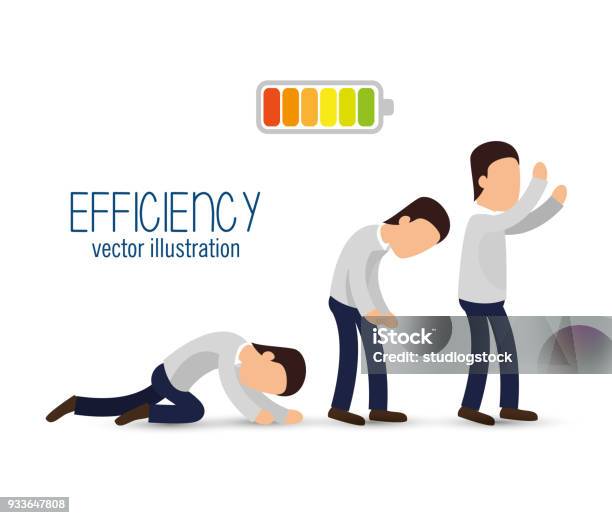 Icon Efficient Management Design Isolated Stock Illustration - Download Image Now - Adult, Adults Only, Burnt