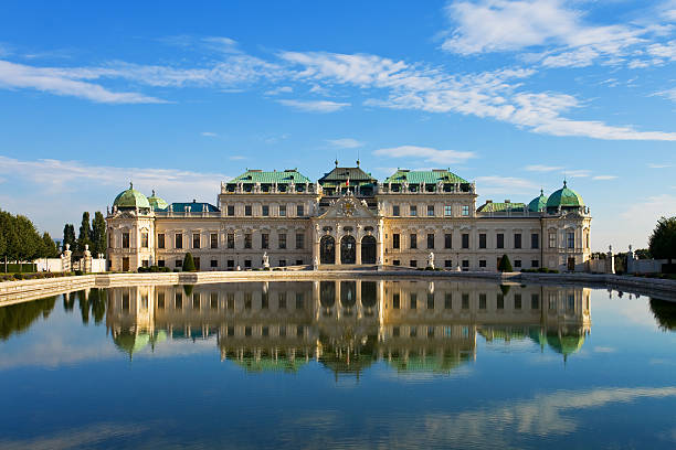 Belvedere Palace in Vienna, Austria stock photo