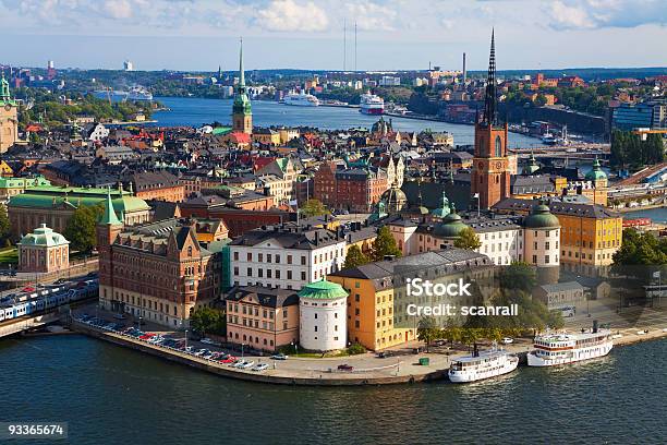 Panorama Of Stockholm Szwecja - zdjęcia stockowe i więcej obrazów Architektura - Architektura, Bez ludzi, Chmura