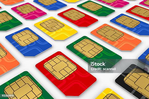 Sim Cards Stock Photo - Download Image Now - SIM Card, Collection, Color Image