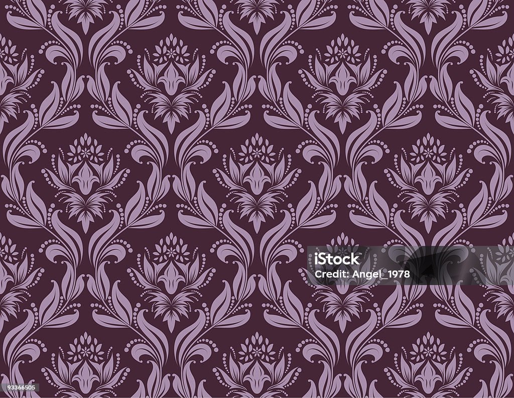 seamless pattern damascato - arte vettoriale royalty-free di Antico - Vecchio stile