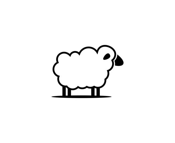 illustrations, cliparts, dessins animés et icônes de icône de mouton - sheep