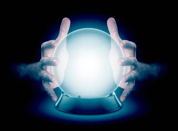 Photo of Hands On Crystal Ball And Cryptocurrency