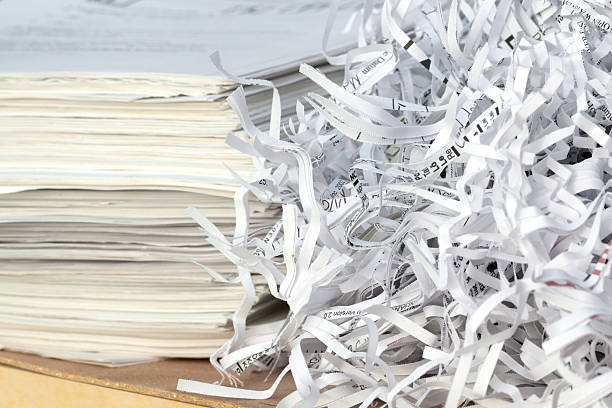 Paper recycling  shredded photos stock pictures, royalty-free photos & images