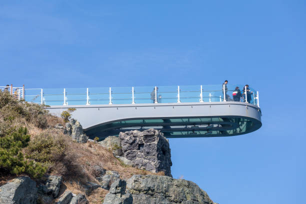 Oryukdo sky walk in Busan city, Korea