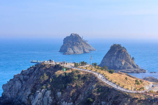 istock Oryukdo sky walk in Busan city, Korea 933681500