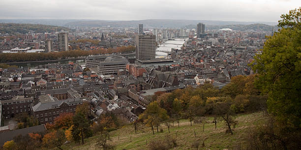 View over Liège stock photo