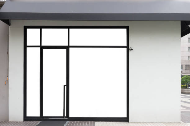 istock Shop Boutique Store Front with Big Window and Place for Name 933712098