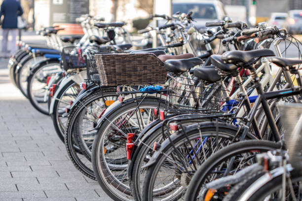 istock Many bicycles on the street 933750174