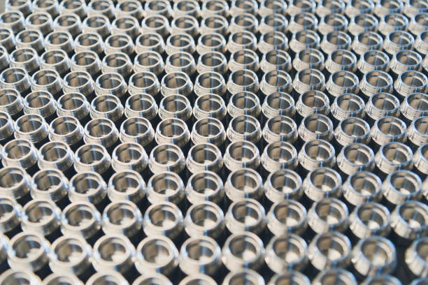 istock Close up image of Steel nozzle texture background.  Selective focus 933760342