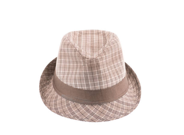 istock summer brown hat.Woven headwear for beach vacation. 933762676