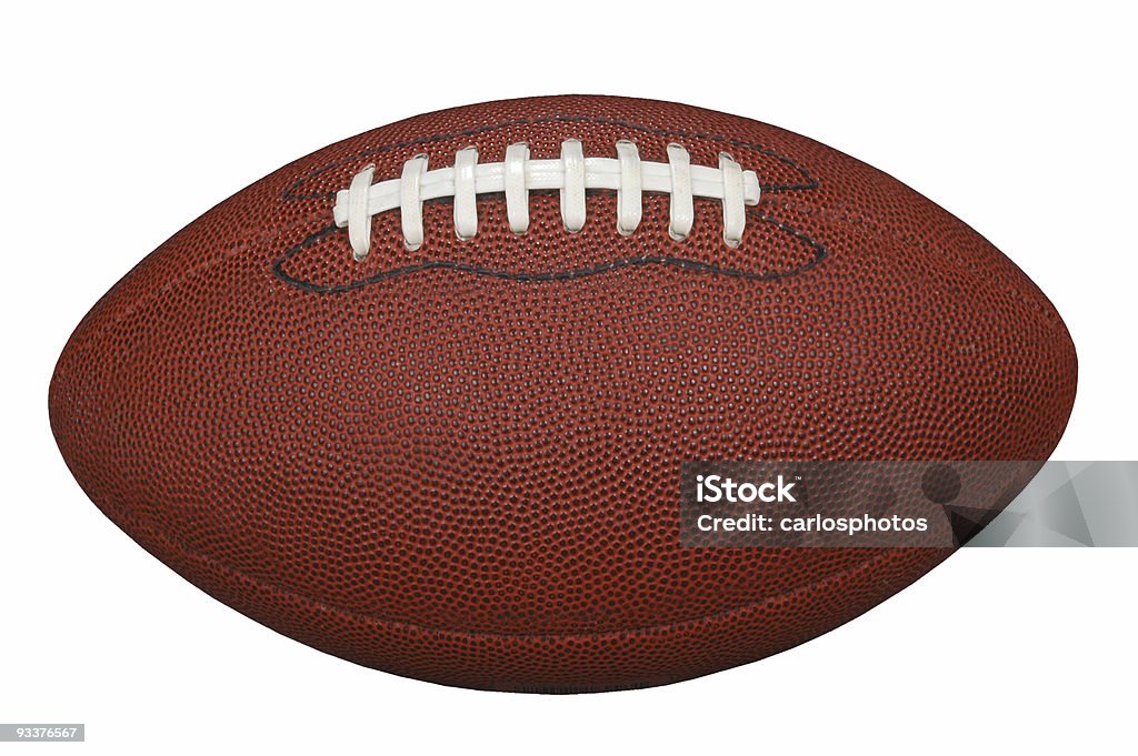 Football avec un Tracé de détourage - Photo de Ballon de football américain libre de droits