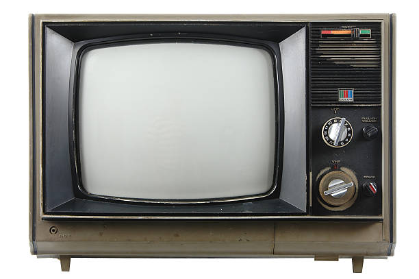 Vecchio vintage TV - foto stock