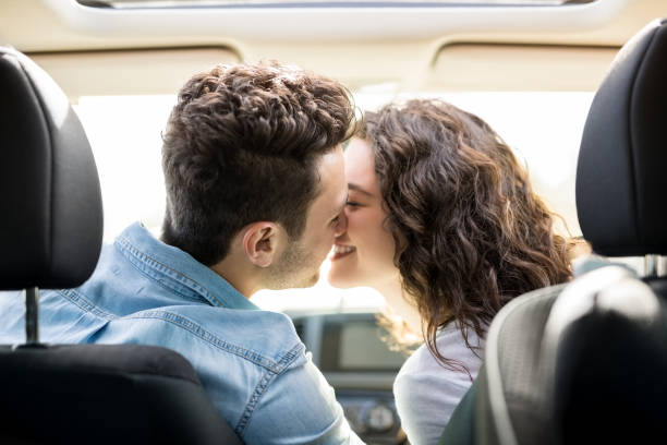 istock Romantic couple on road trip 933778466